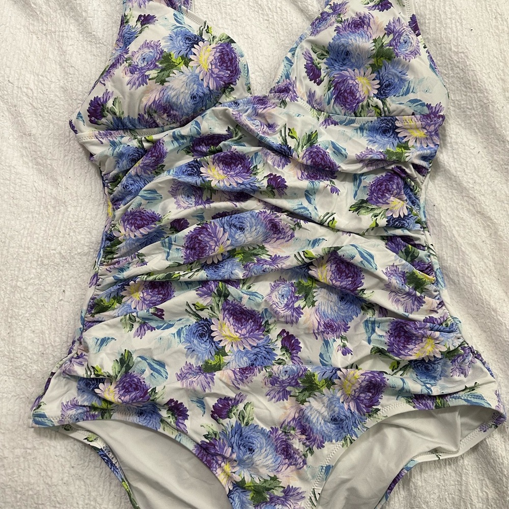 J. Crew Floral One-Piece Swimsuit